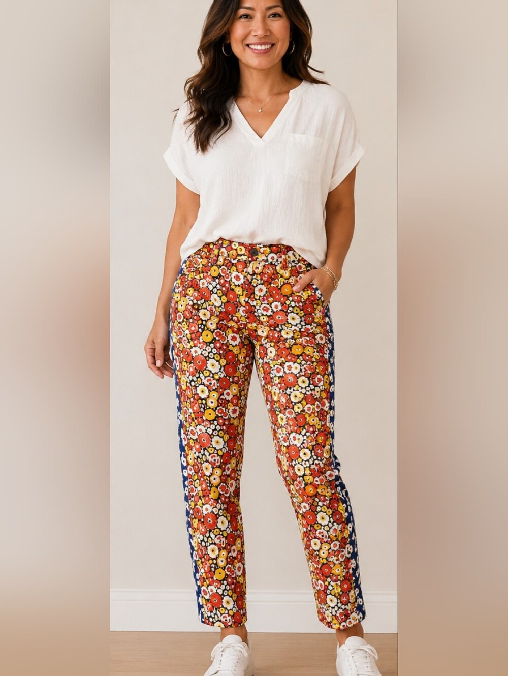 KATE SPADE  Saturday Jeans- Floral Patterned Pants